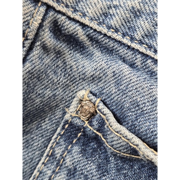 Vintage Versace Jeans Couture Jeans Mens 32x34 Blue Denim Straight Leg Italy 90s - Picture 8 of 16